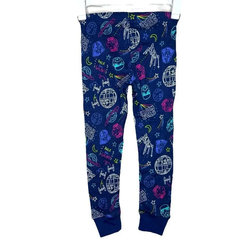 NEW Star Wars x Spotted Zebra Toddler Pajamas 2-Piece 3T Blue Galaxy Print